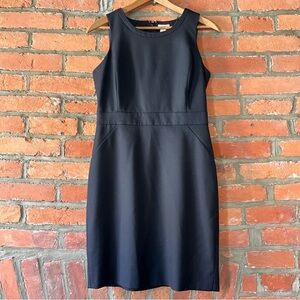 J. Crew Fitted Sleeveless Sheath Dress, Wool Blend, size 2 Petite